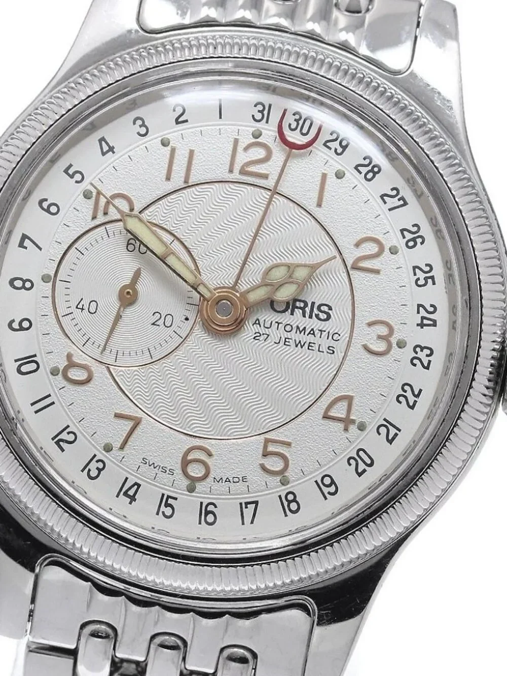 ORIS 7462 Pointer Date Small Second Silver Dial Automatic Boy's Watch_960023
